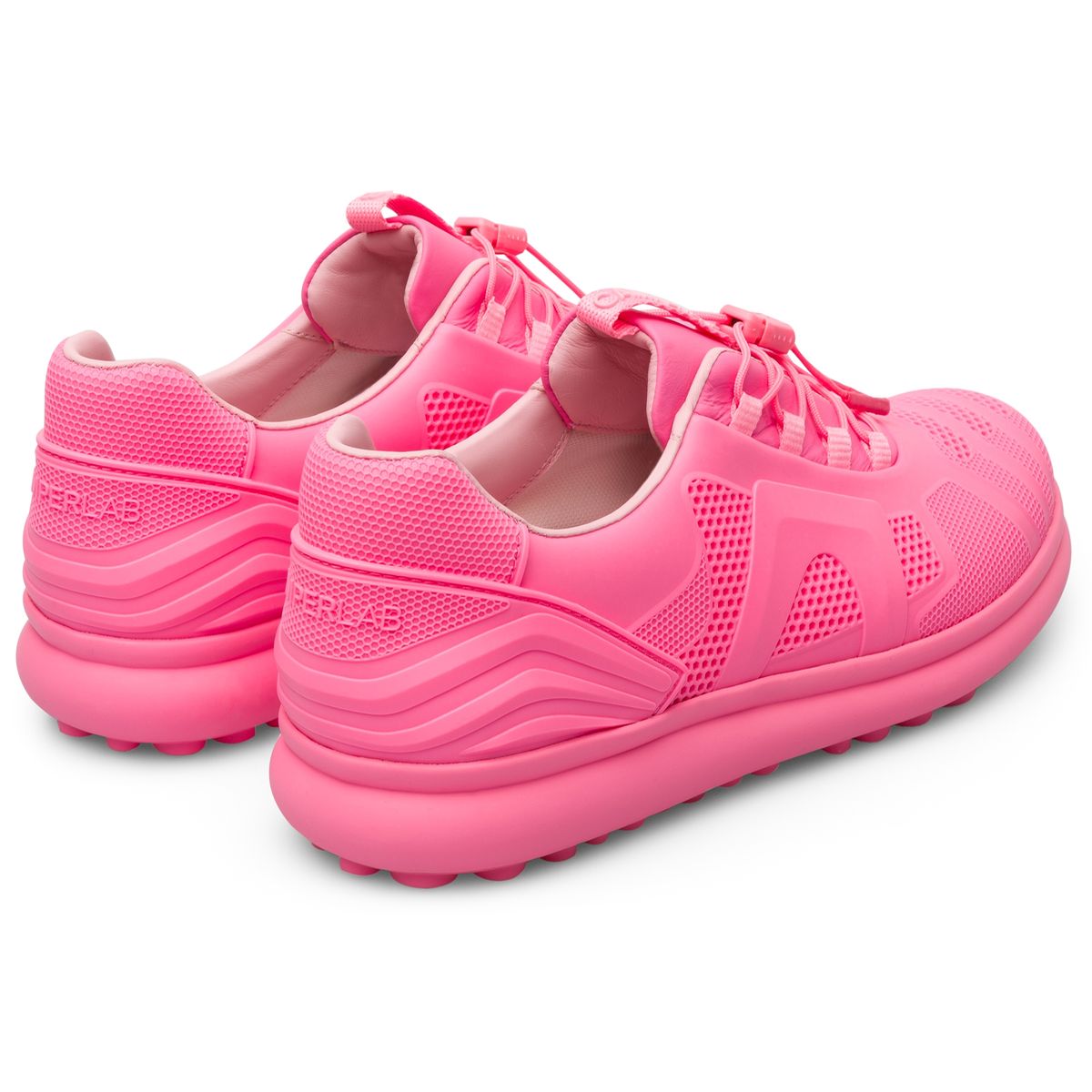 Camper Pelotas Protect Femmes Rose Cuir Chaussures De Sport
